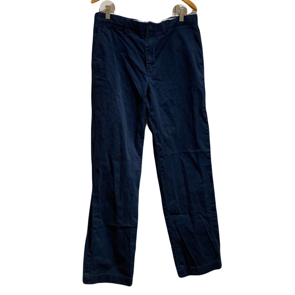 Polo by Ralph Lauren Preston chino pant navy blue 100% cotton 33 x 32
